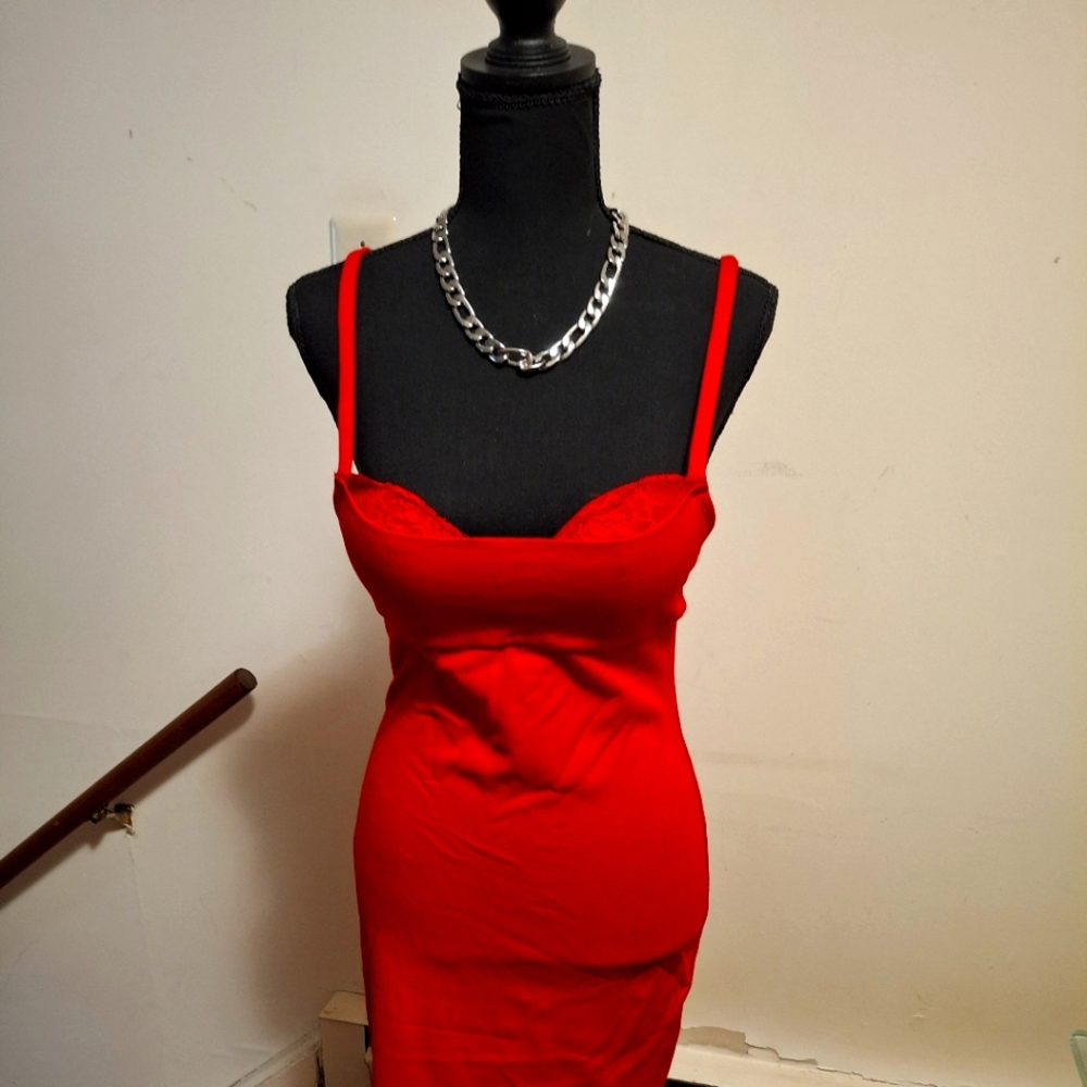 Elegant Red Women's Dress